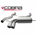 AU43 Cobra sport Audi A3 (8P) 2.0 TFSI Quattro (3 Door) 2004-12 Cat Back Exhaust (Non-Resonated)